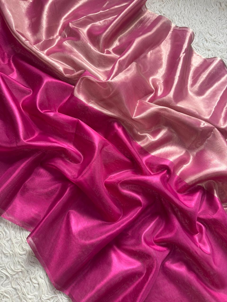 Tissue Metallic Saree