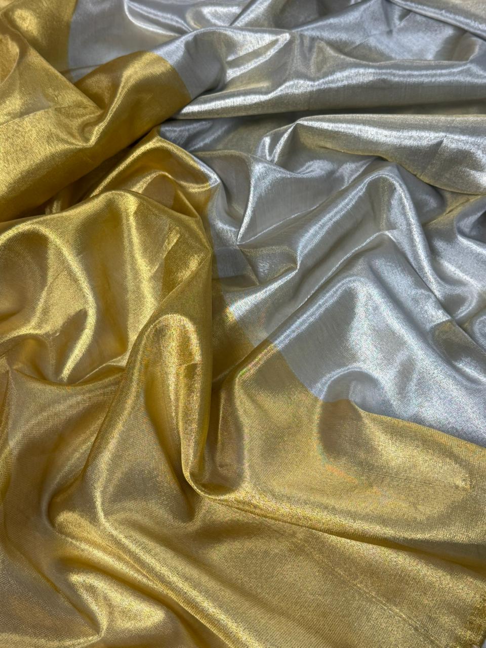 Tissue Metallic Saree