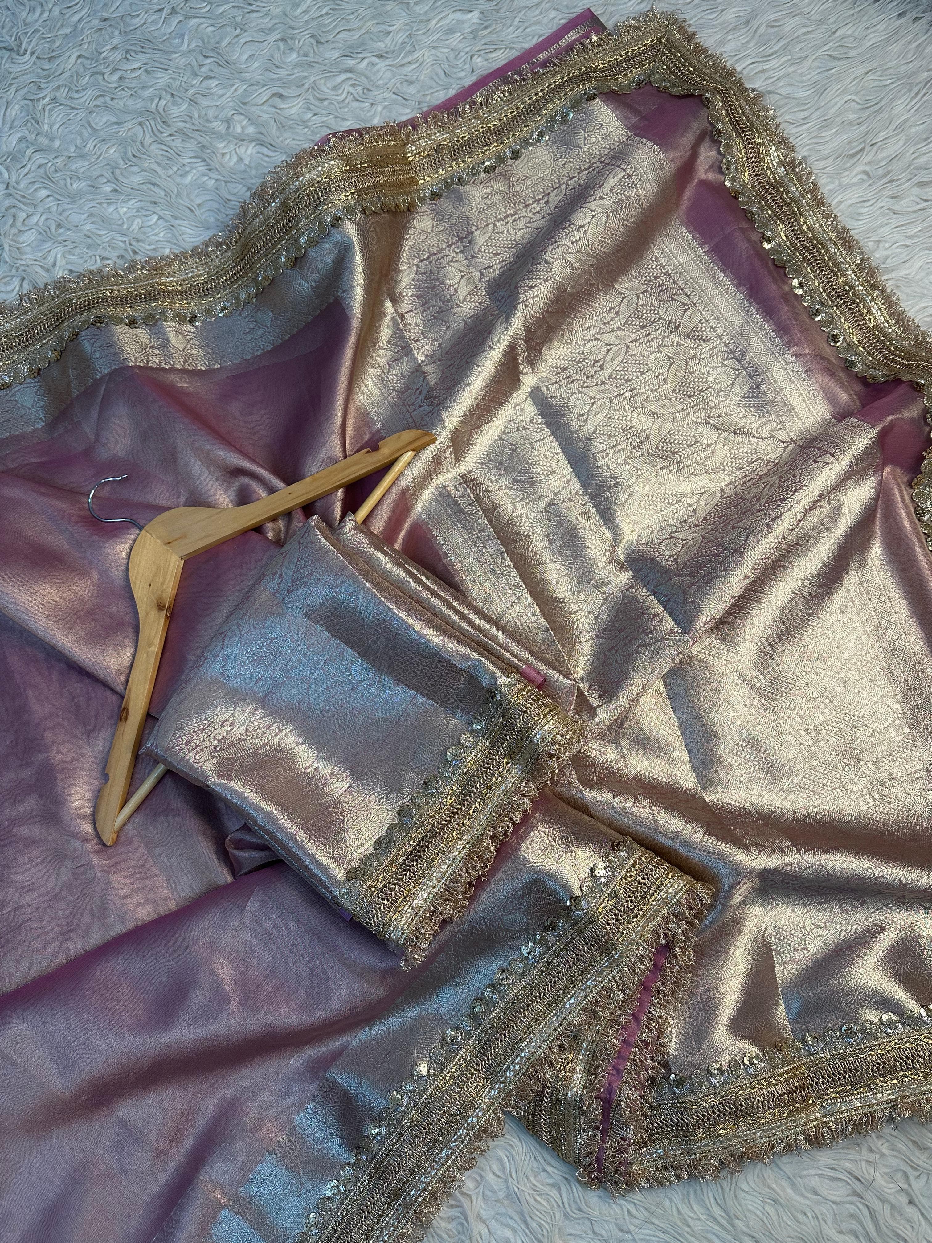 Elegant tissue saree