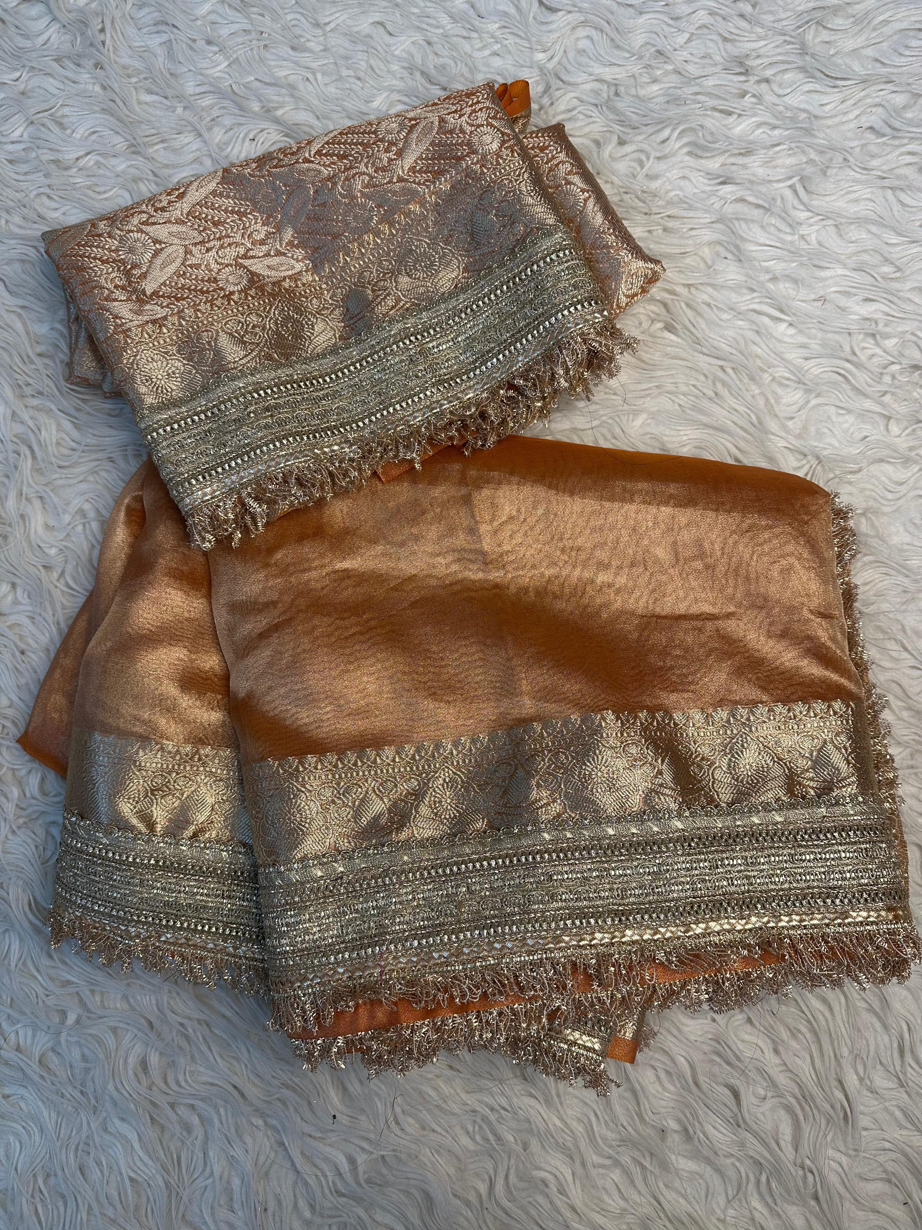 Elegant tissue saree
