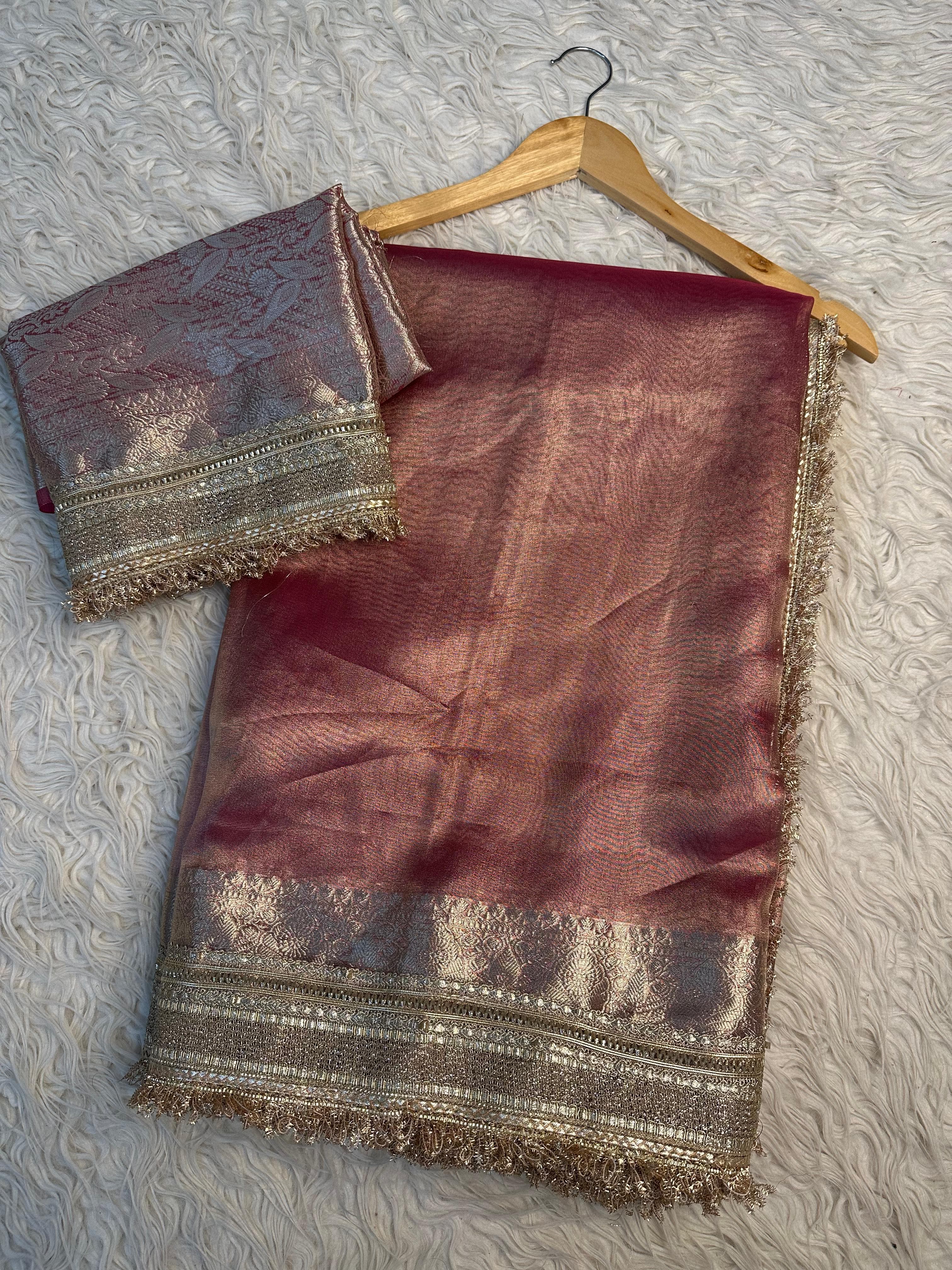 Elegant tissue saree