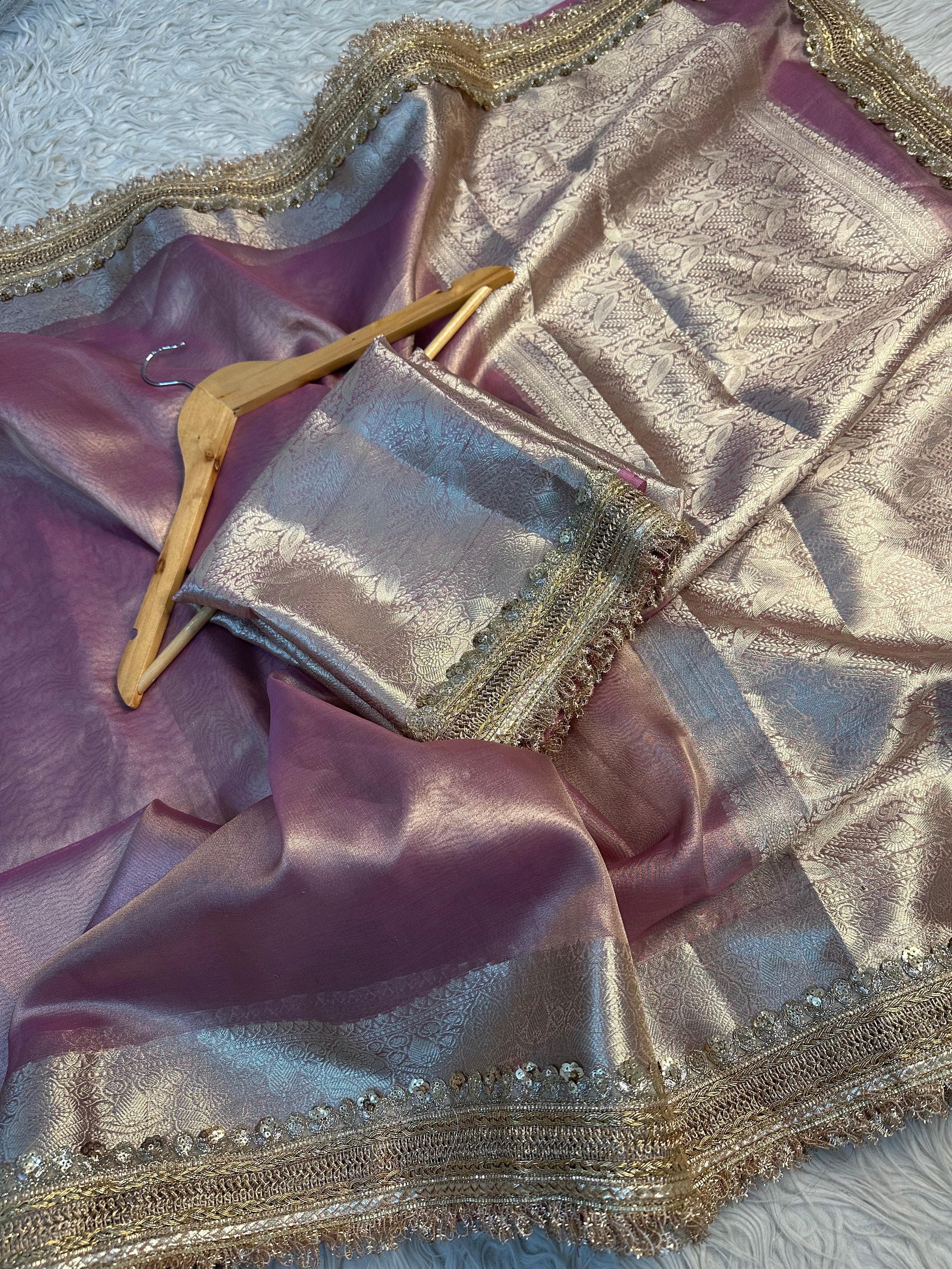 Elegant tissue saree