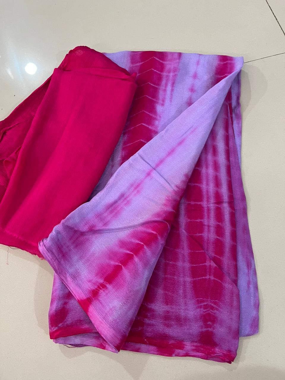 Bloom Shibori Saree