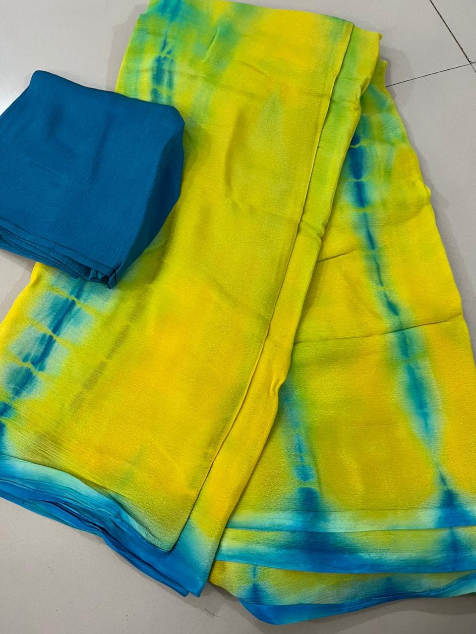 Bloom Shibori Saree