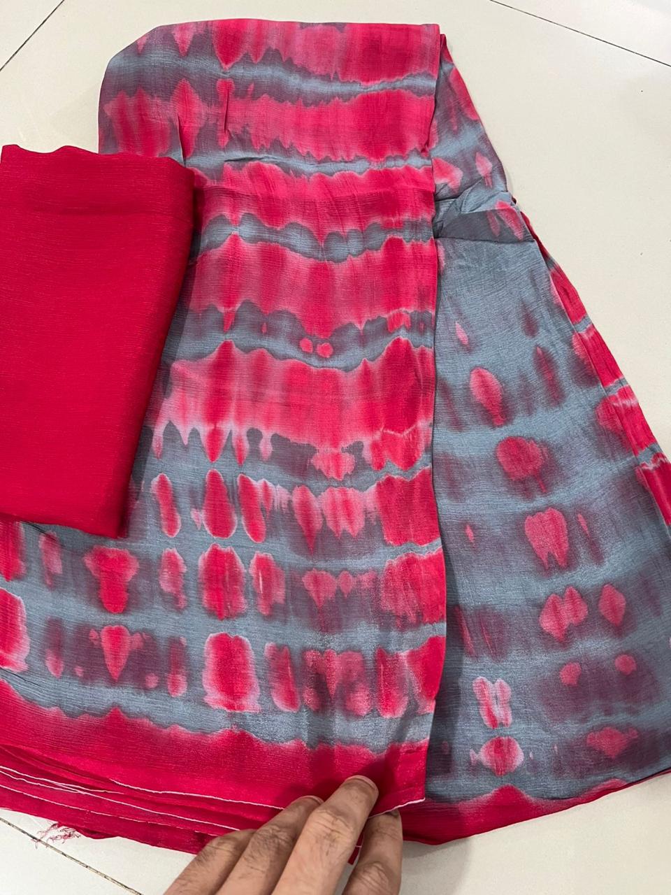 Bloom Shibori Saree