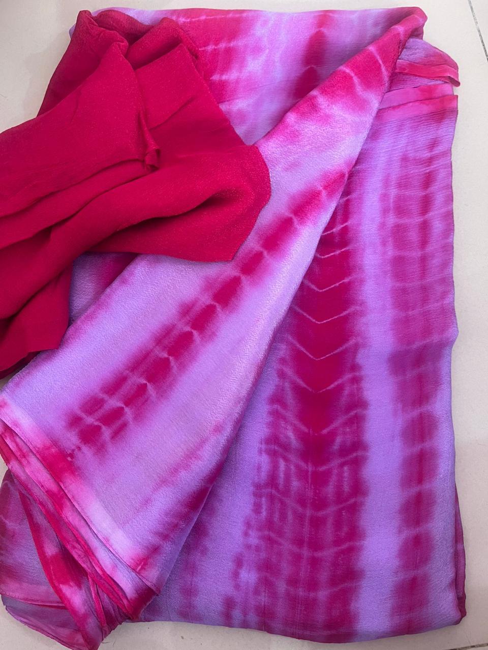 Bloom Shibori Saree