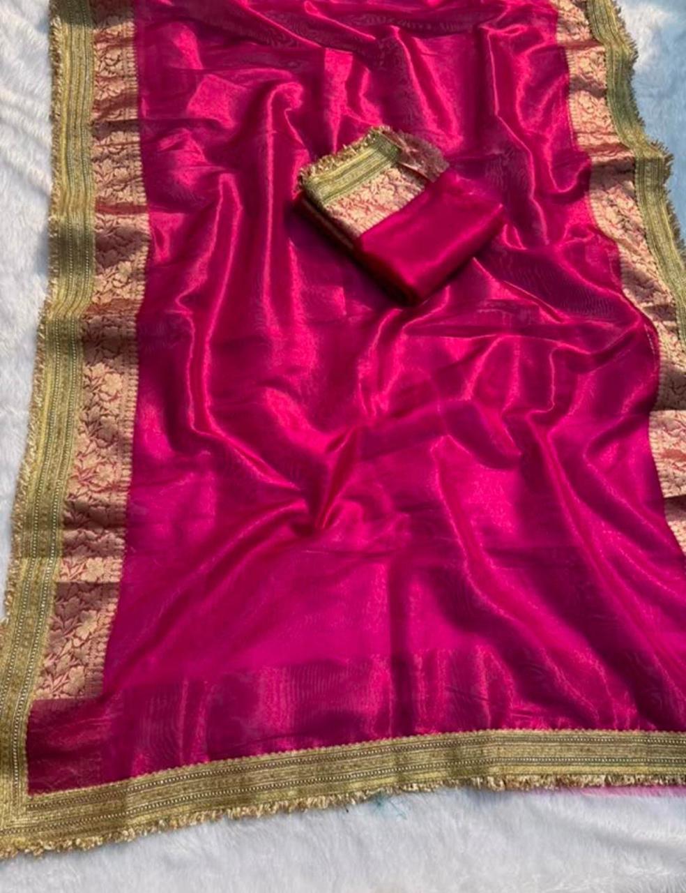 Satrangi Banarasi Tissue Saree