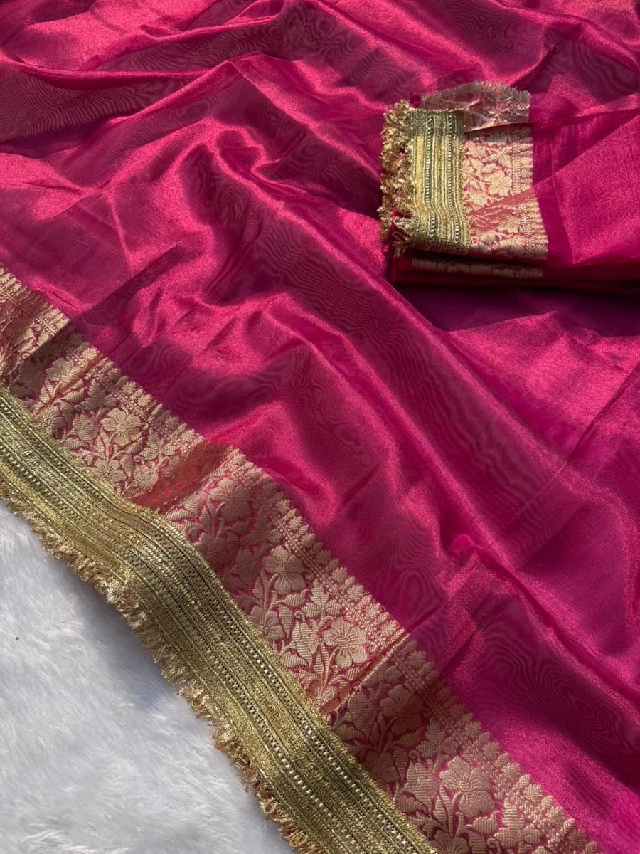 Satrangi Banarasi Tissue Saree