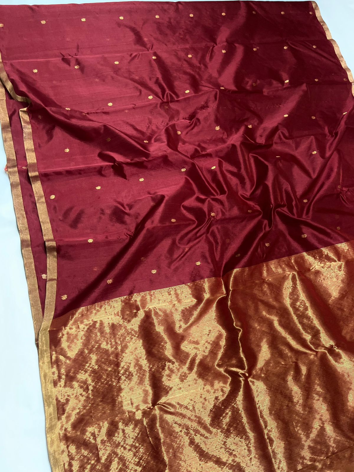 Maroon Silk Saree