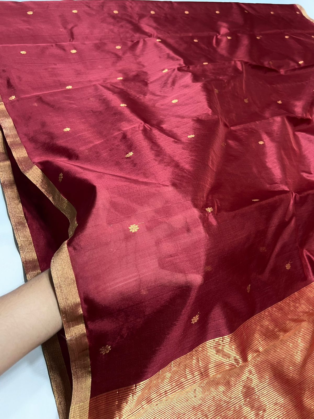 Maroon Silk Saree