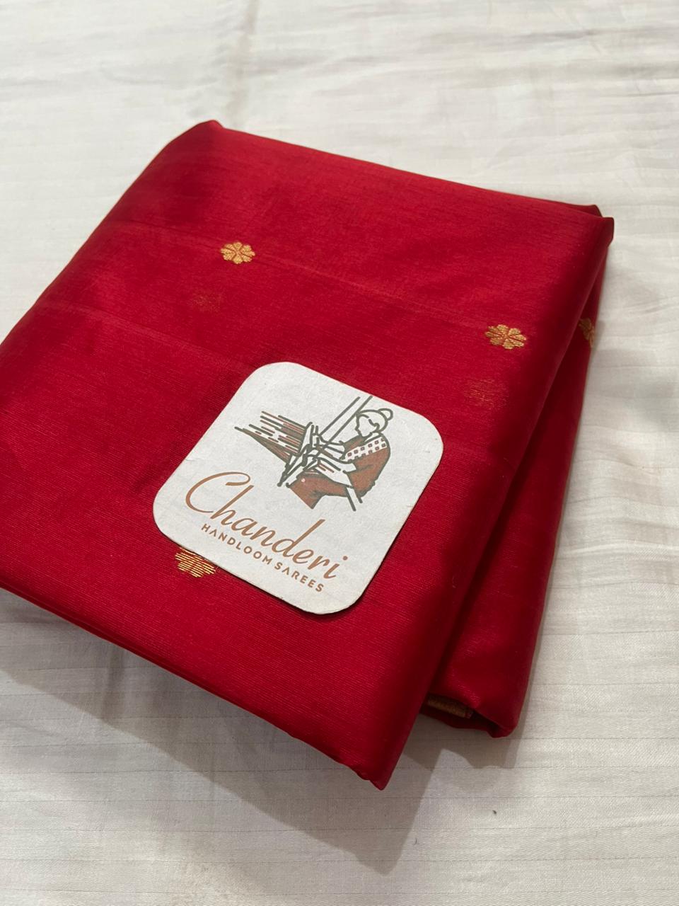 Red Bloom Silk Saree