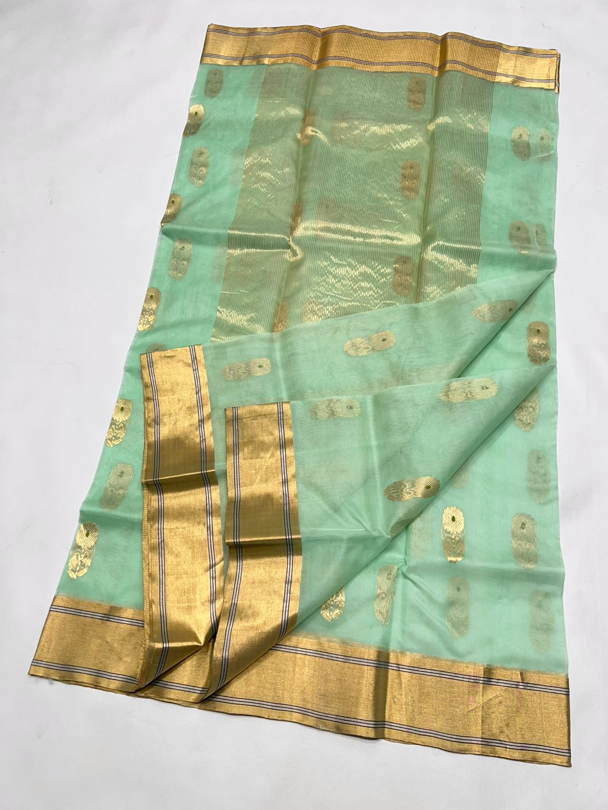 The Green Golden Saree