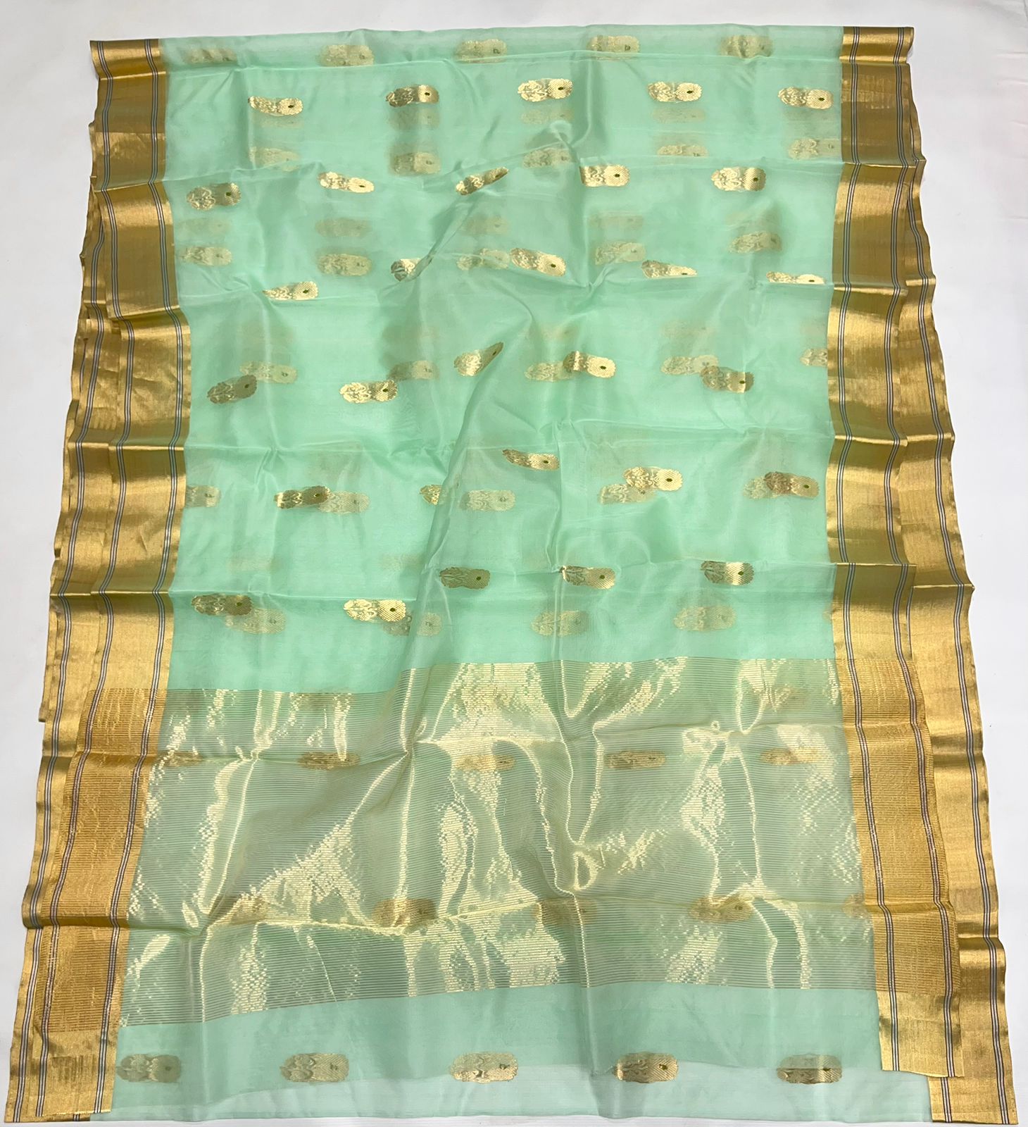 The Green Golden Saree