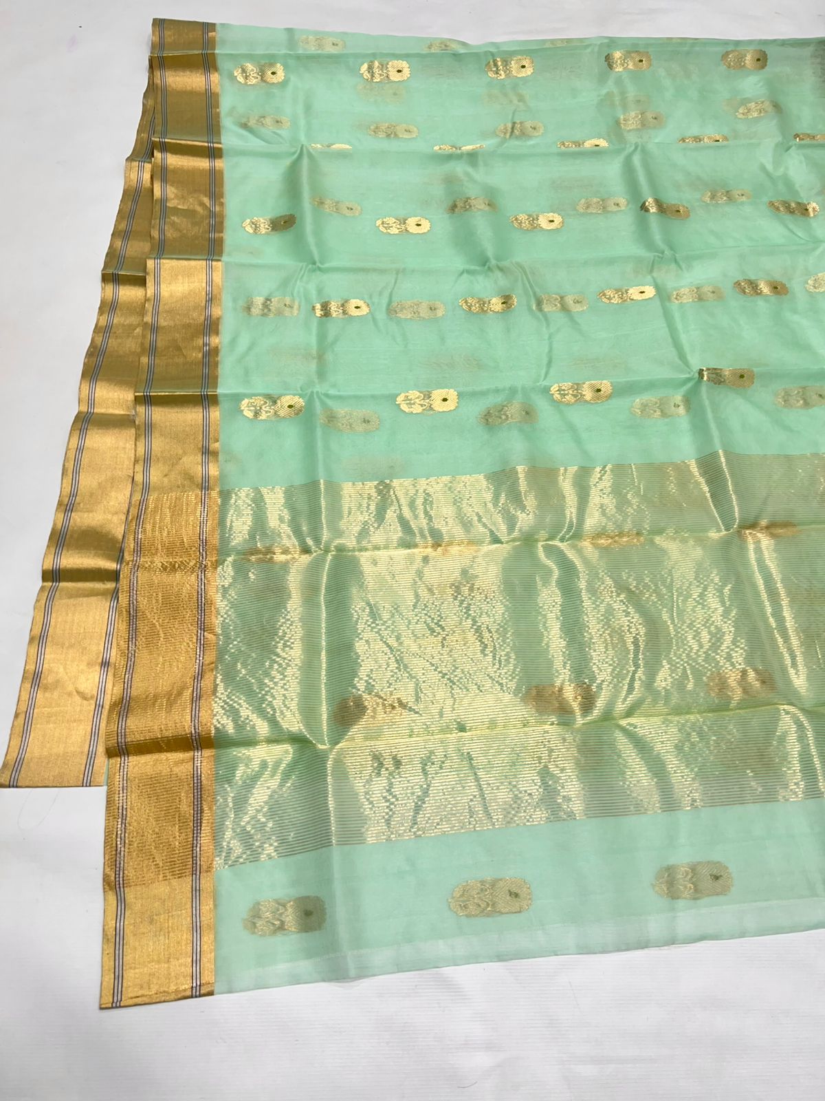 The Green Golden Saree