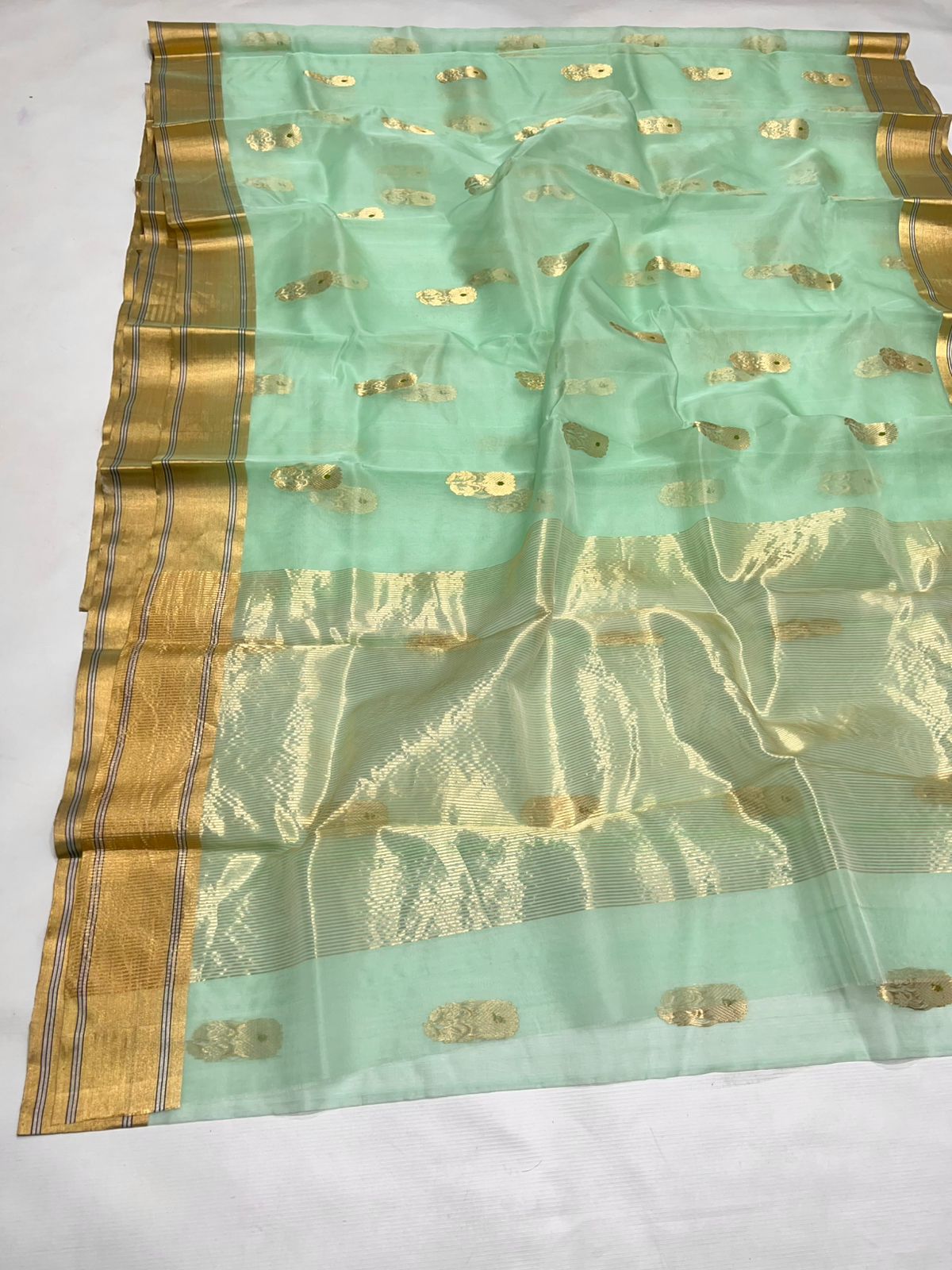 The Green Golden Saree