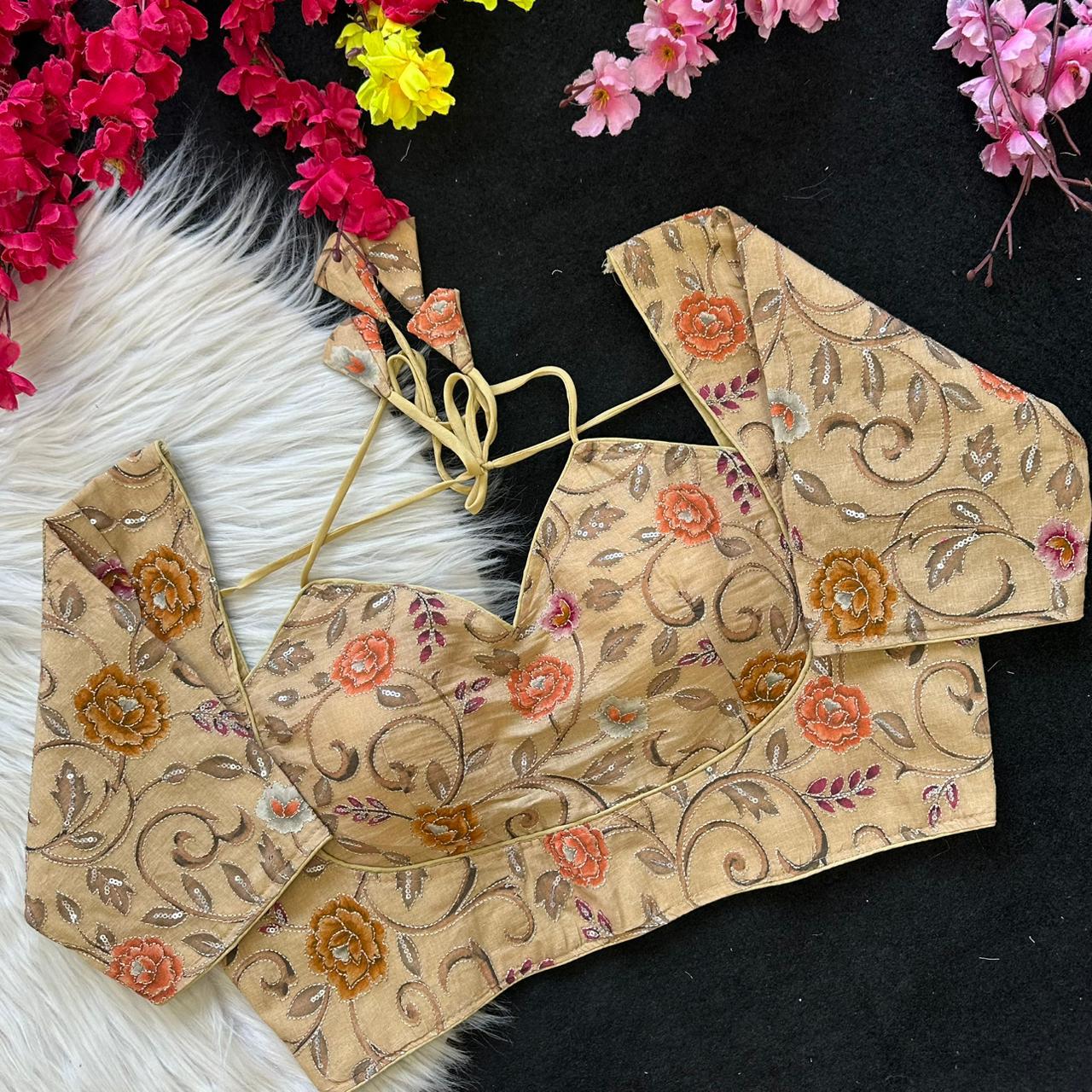 Mirror Embellished Blouse