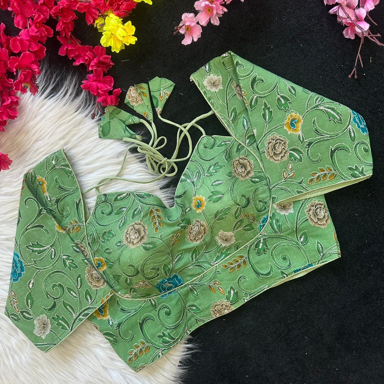 Mirror Embellished Blouse