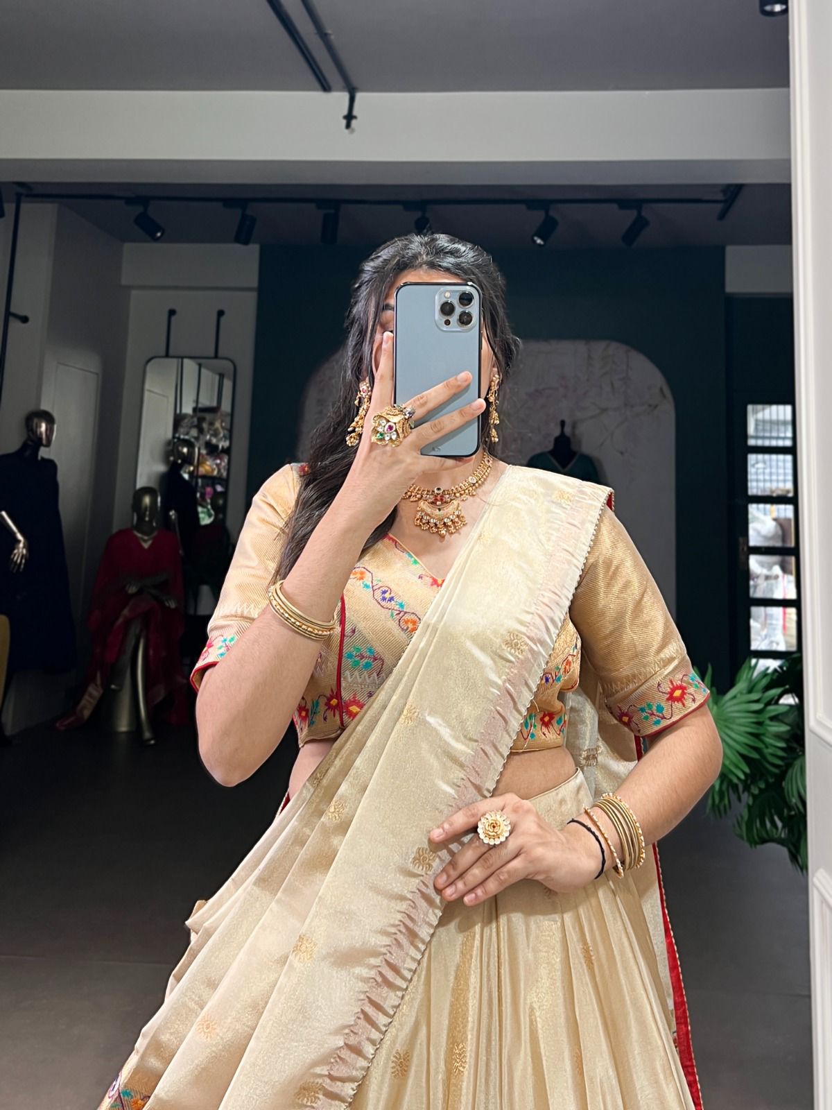 Rajwada Paithani Zari Lehenga