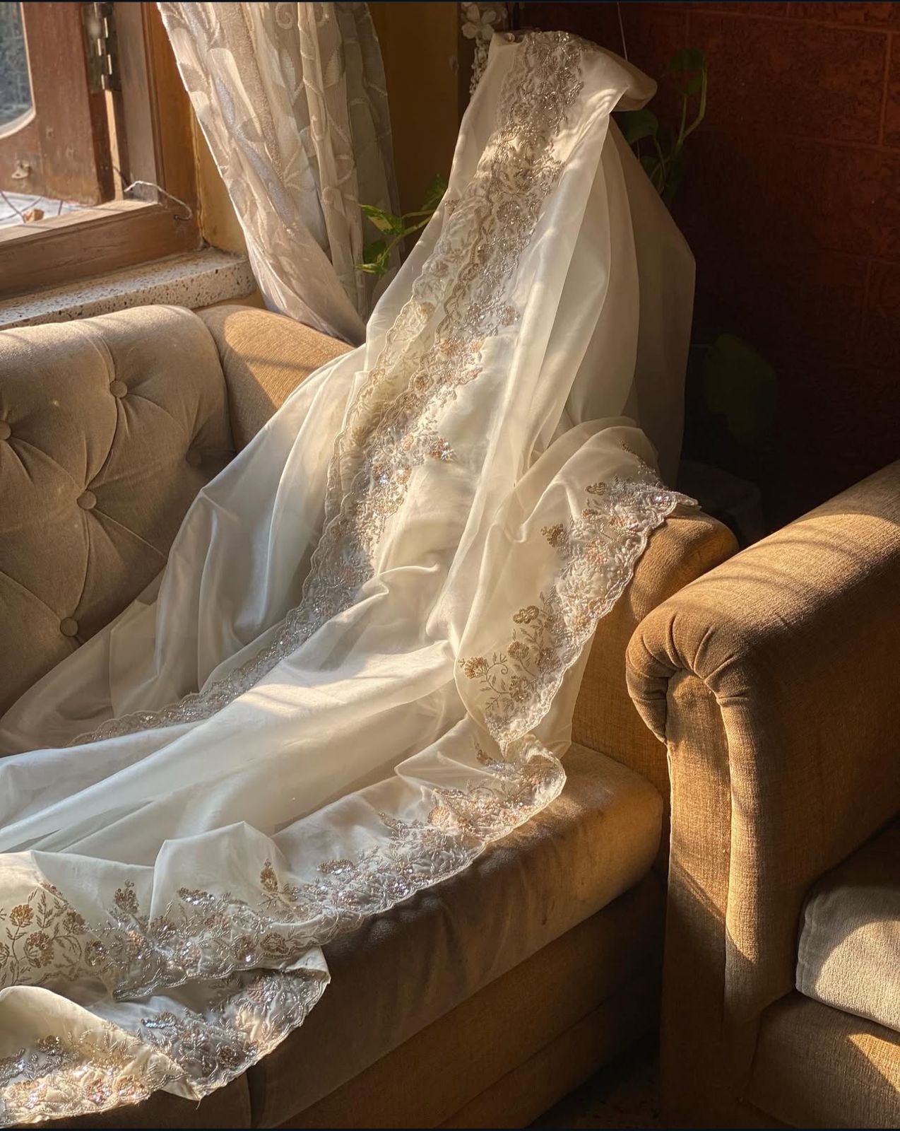 Ivory Luxe Handwork Saree