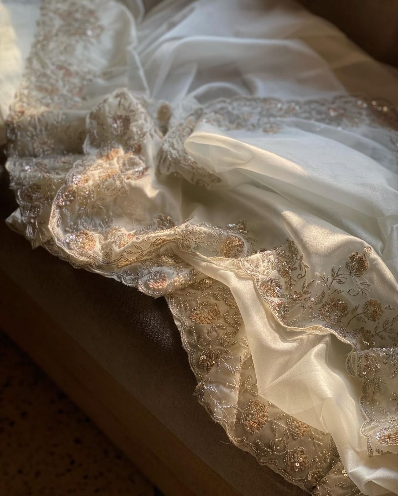 Ivory Luxe Handwork Saree