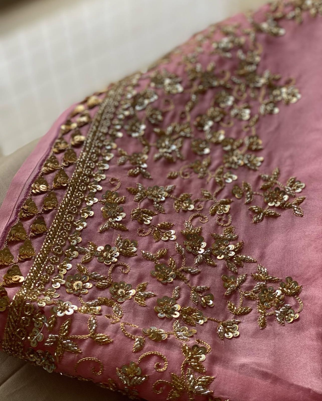 Gulabi Glow Organza Saree