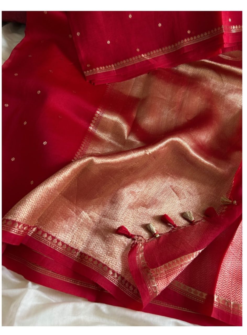 Golden Loom Kora Silk Saree