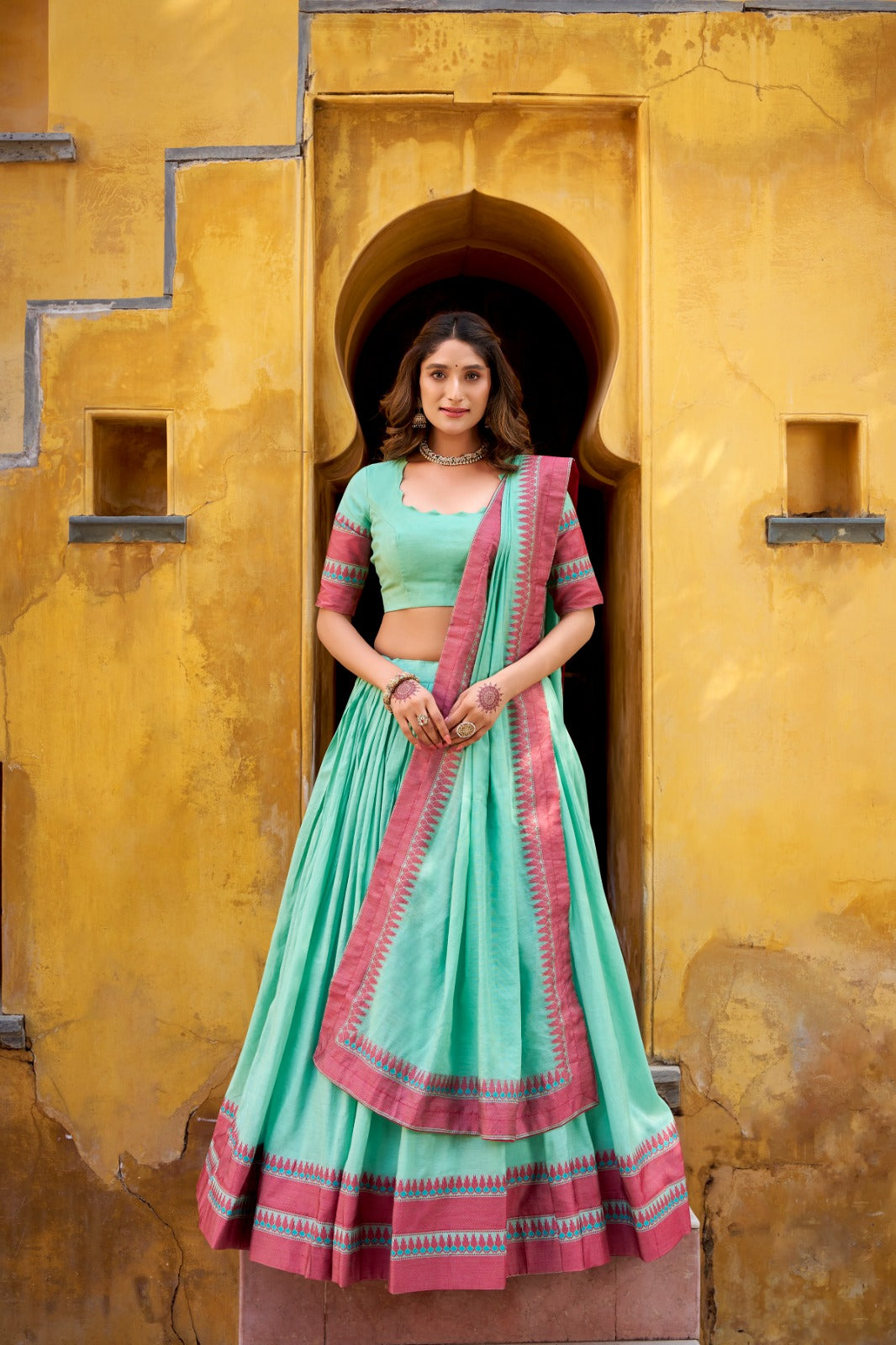 Sumathi Pure Chanderi Thread Work