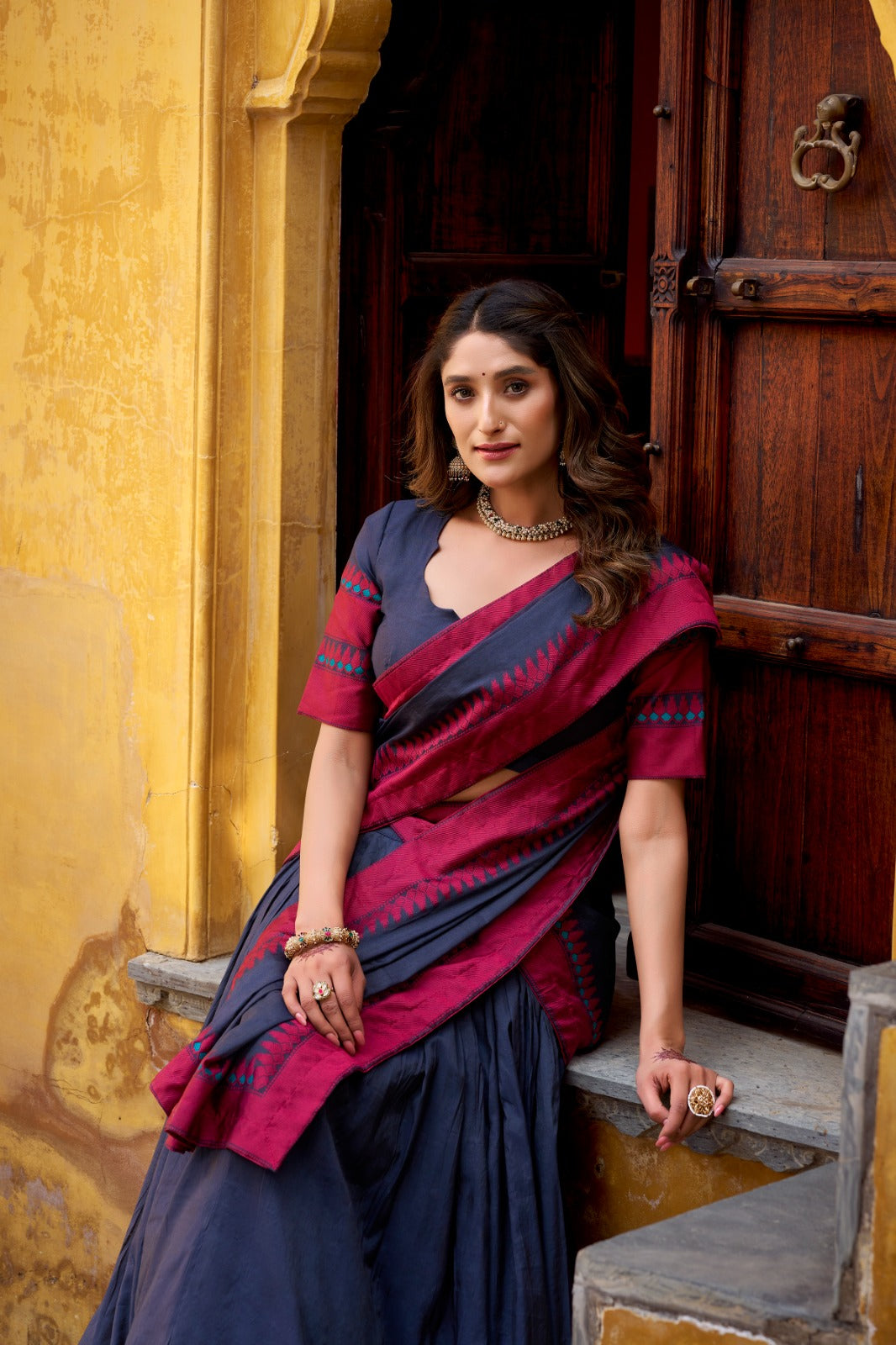 Sumathi Pure Chanderi Thread Work