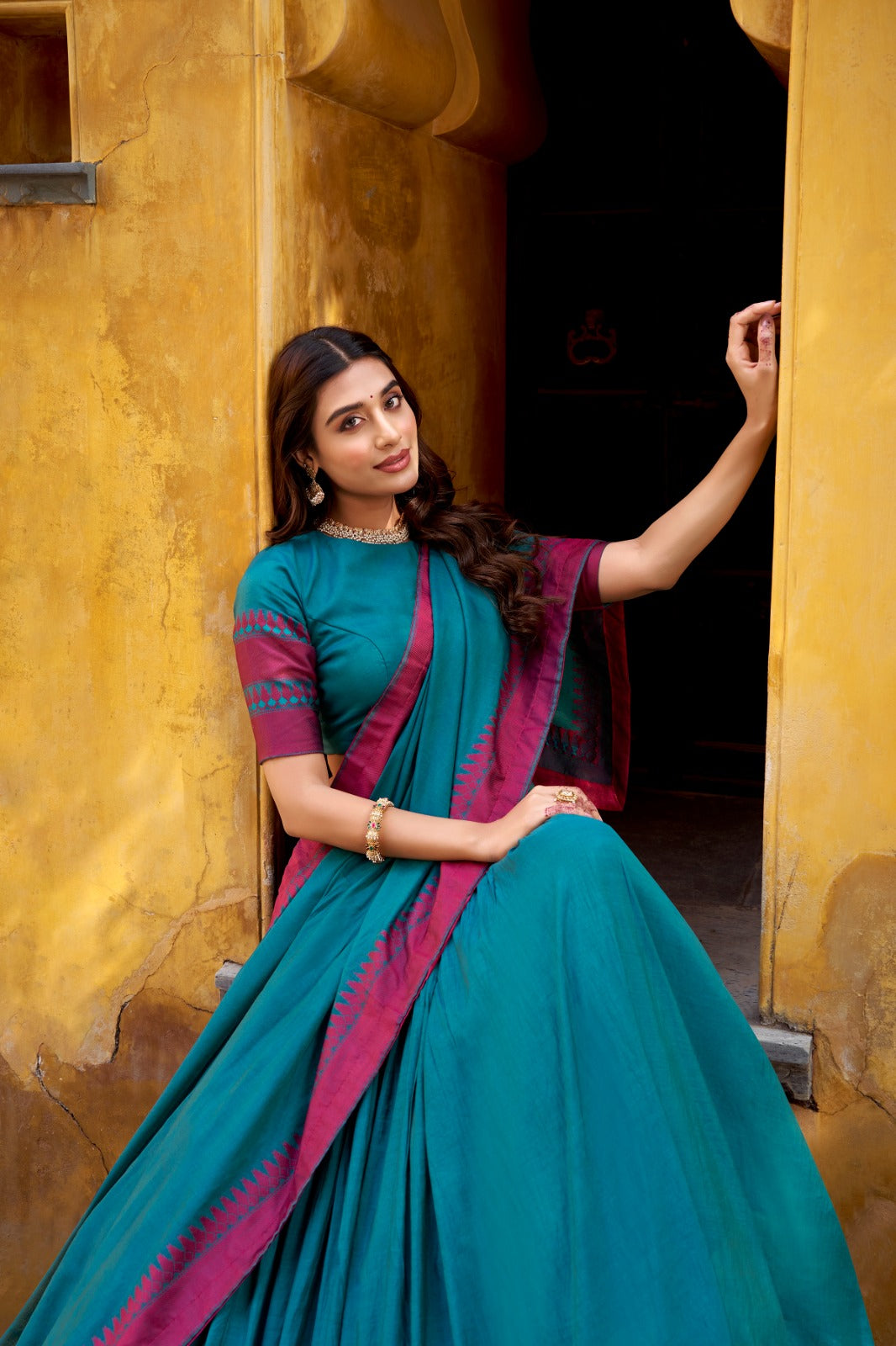 Sumathi Pure Chanderi Thread Work