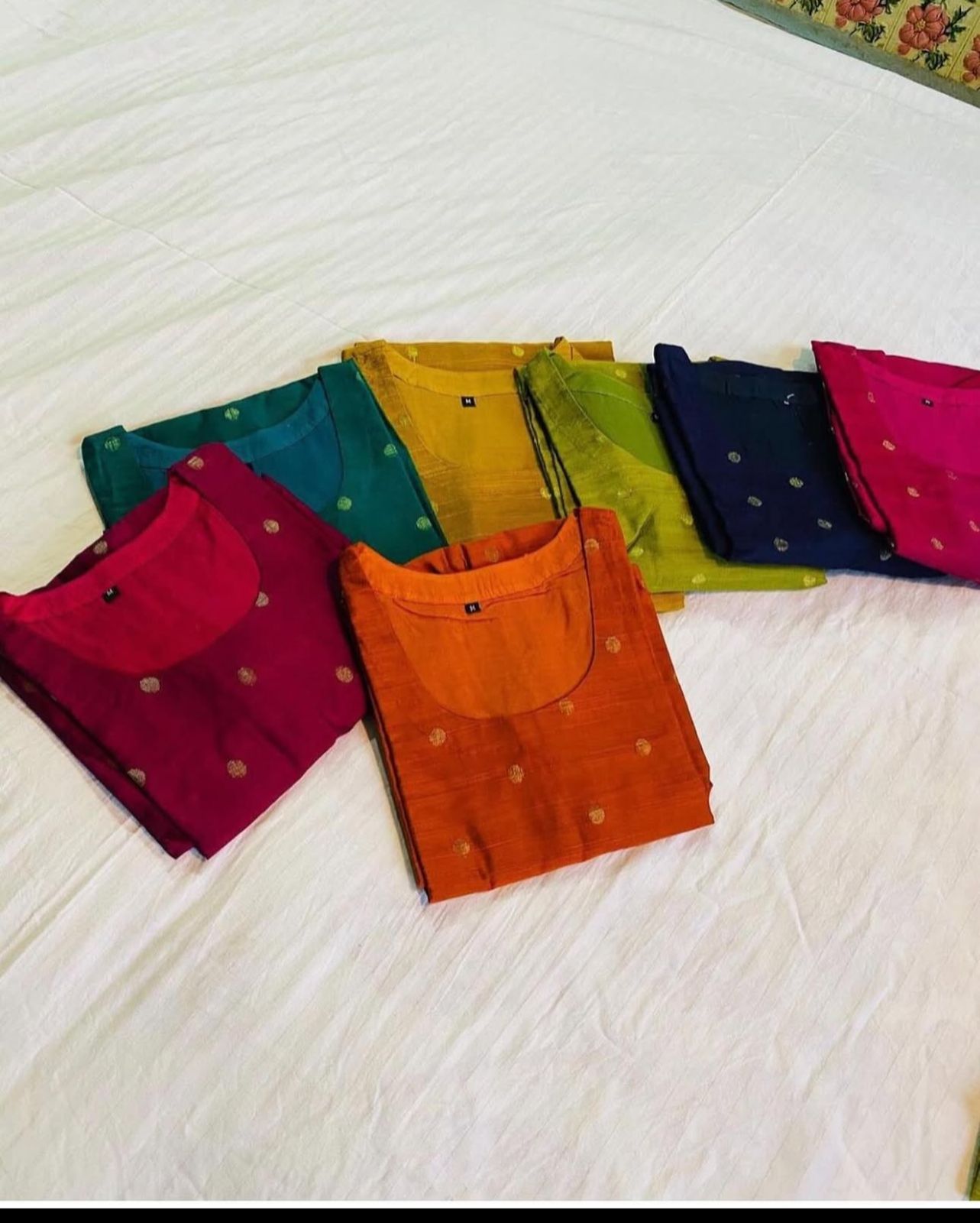 Elegant South Cotton Silk Kurti With Cotton