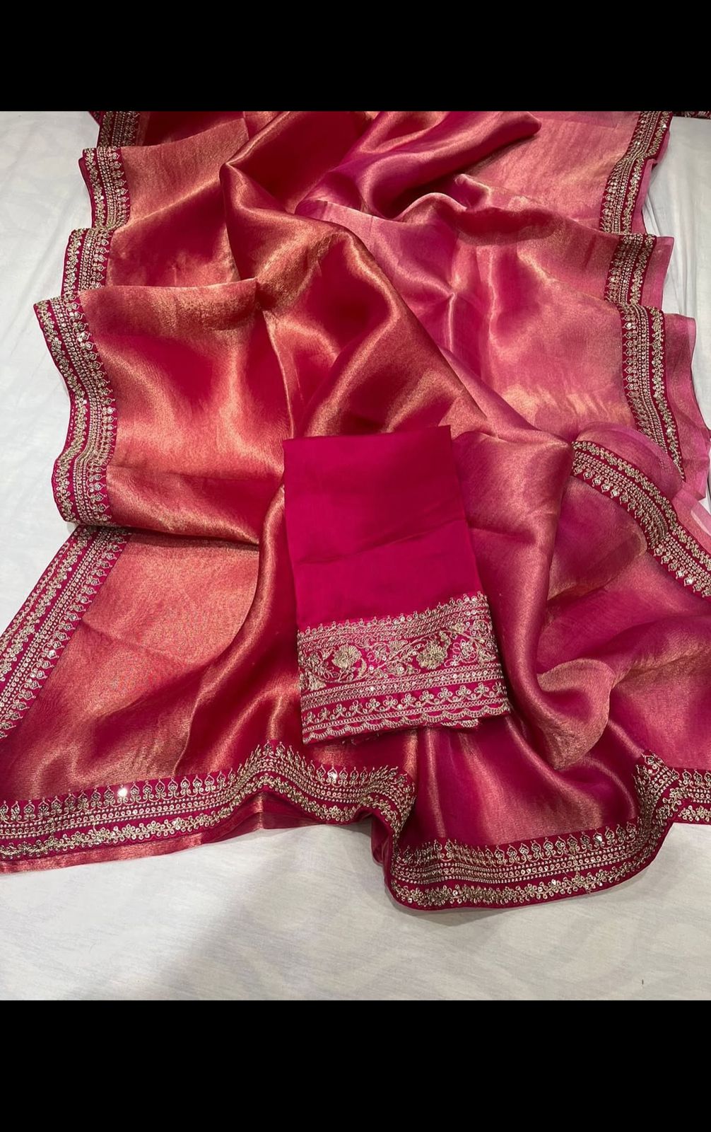 Shaded Tissue Saree