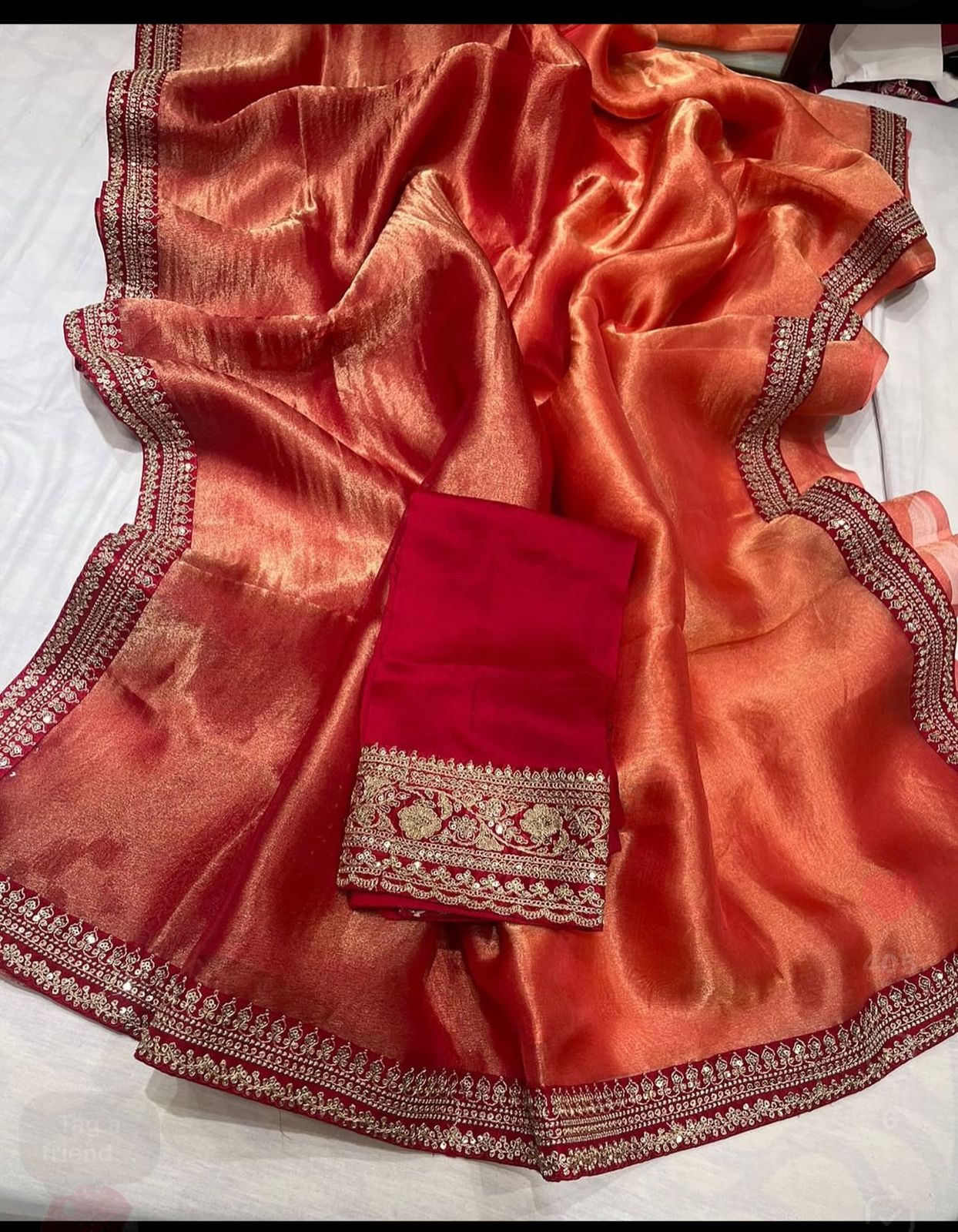 Shaded Tissue Saree