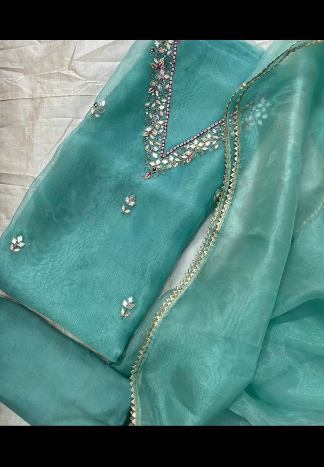 Organza Unstitch Suit