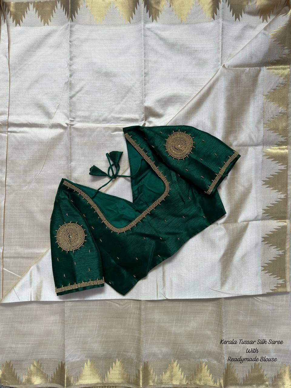 Kerala Tussar Silk Saree