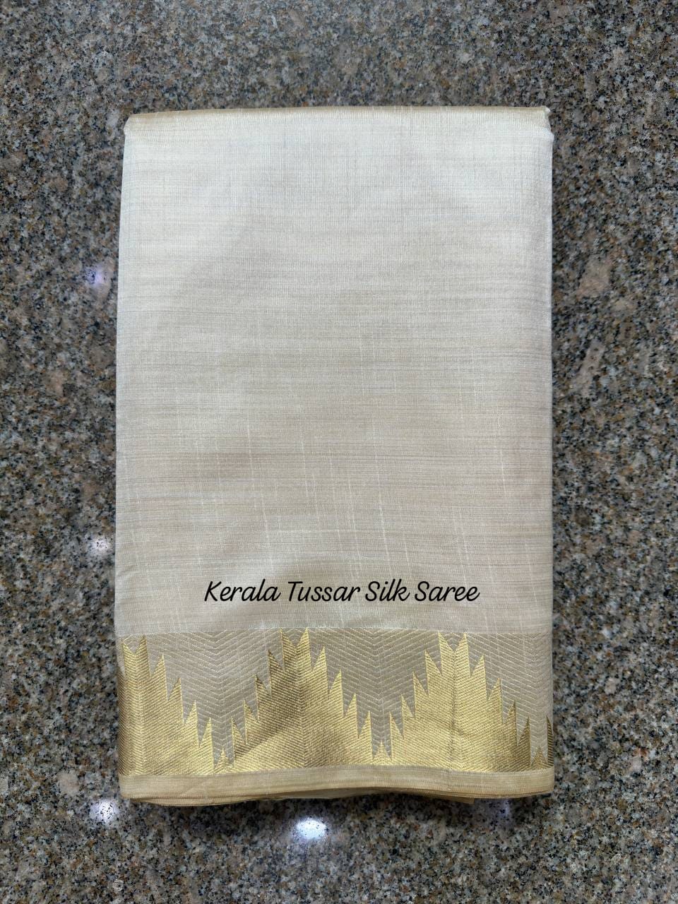 Kerala Tussar Silk Saree