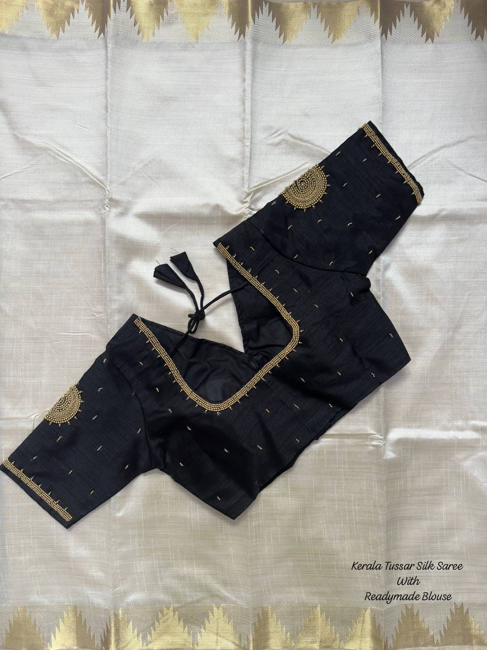 Kerala Tussar Silk Saree