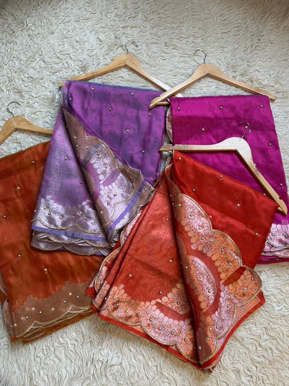 Banarasi Maharani Gold Tissue Saree