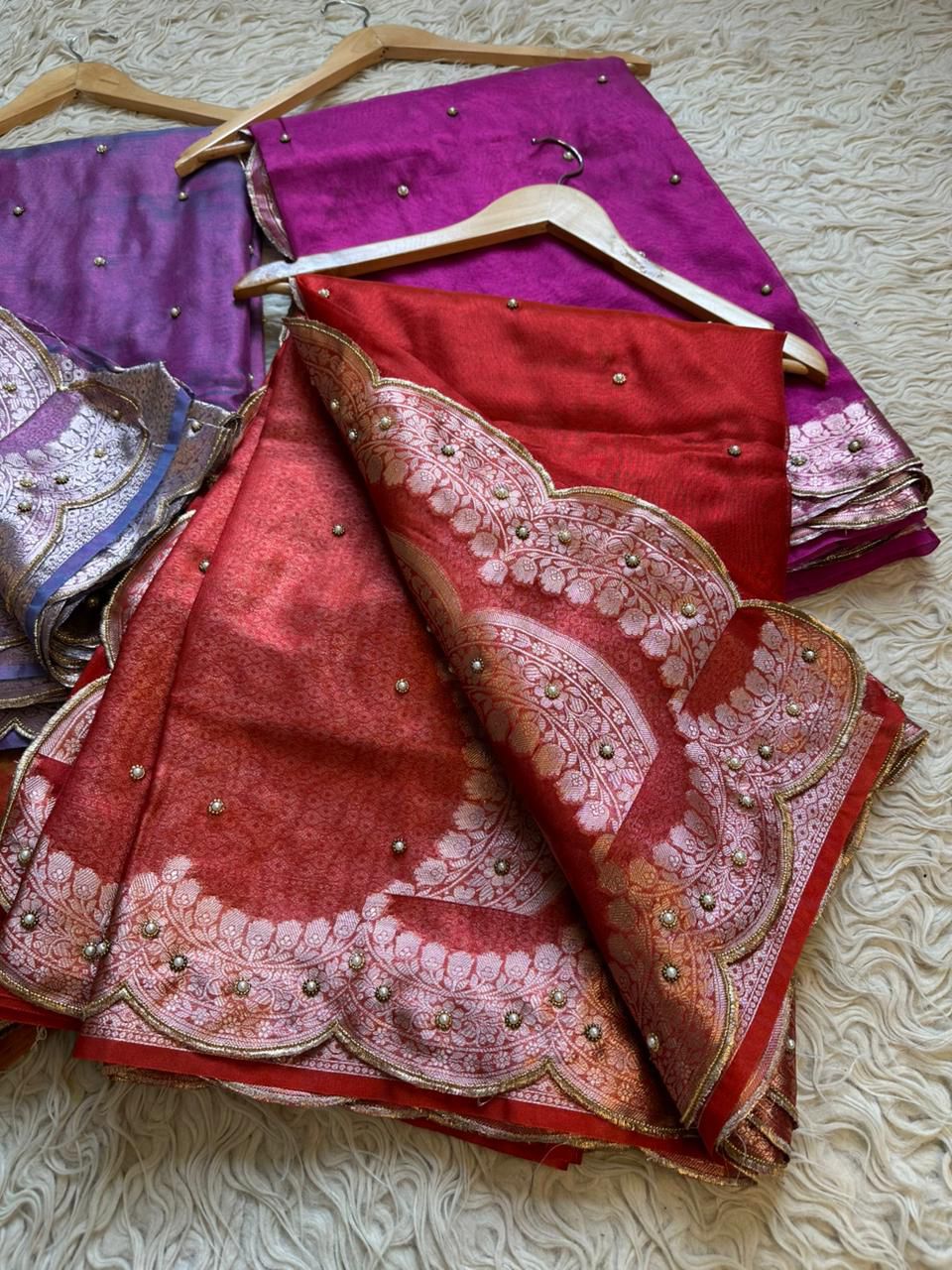 Banarasi Maharani Gold Tissue Saree