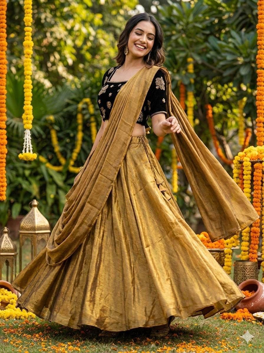 Noor zari lehenga