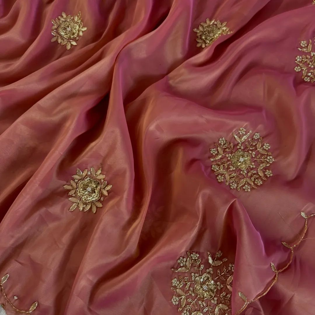 Pearl Moti Work Saree