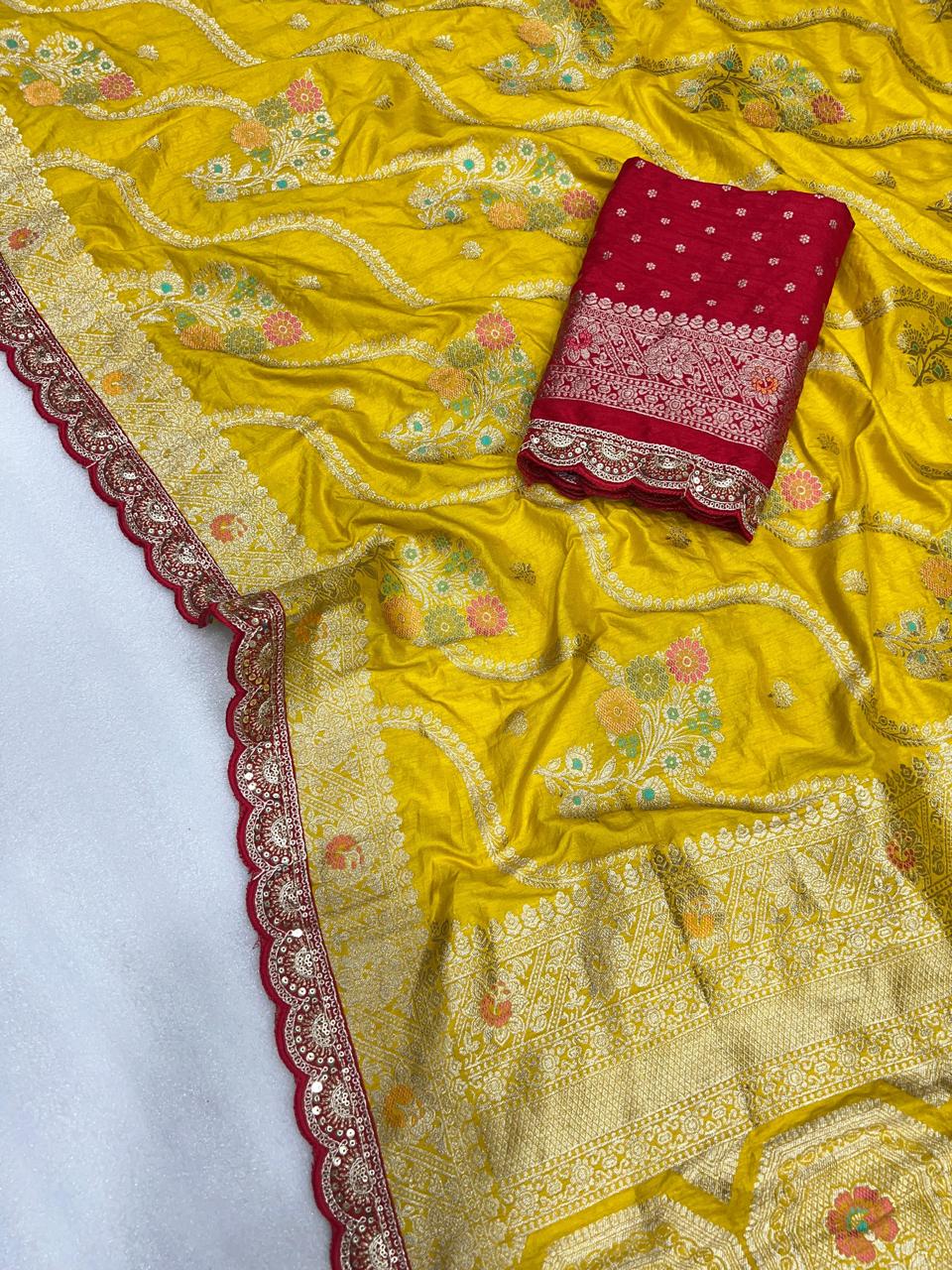 Meenakari Zari Dola Silk Saree