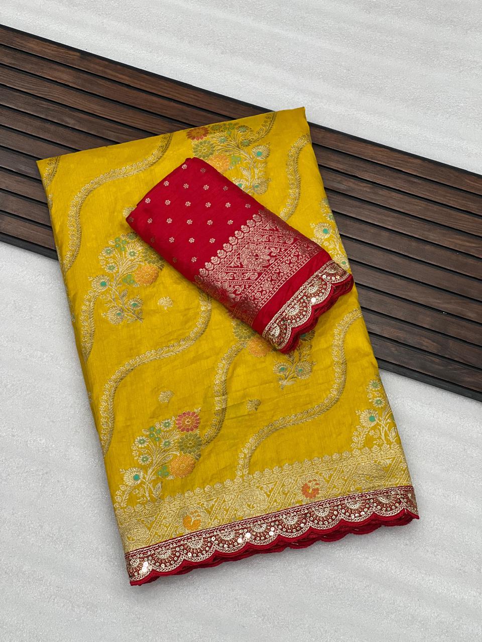 Meenakari Zari Dola Silk Saree