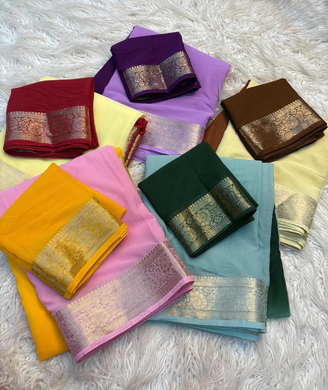 Budget Friendly Chiffon Saree