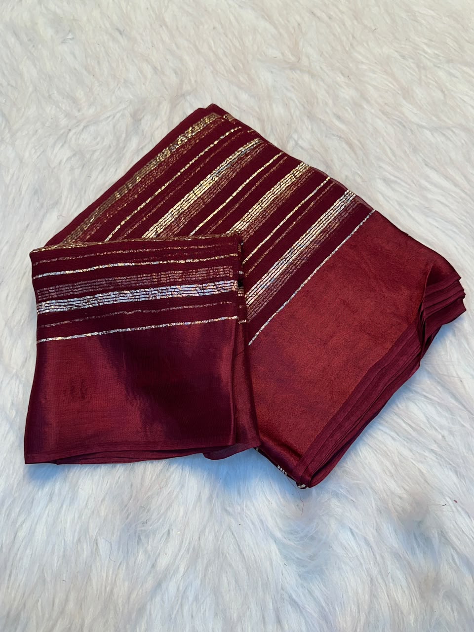 Georgette Stripped Saree