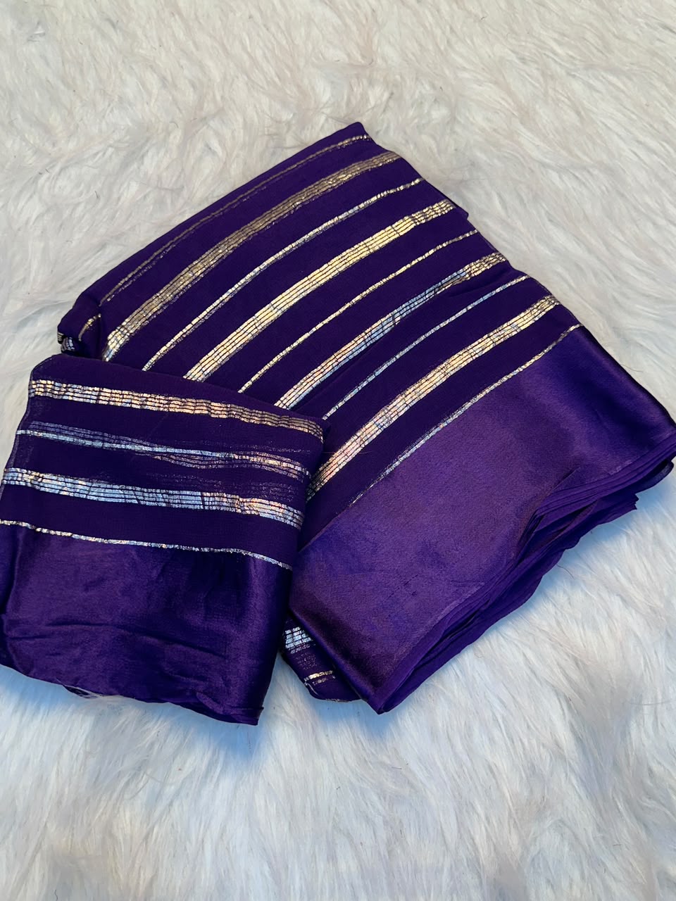 Georgette Stripped Saree