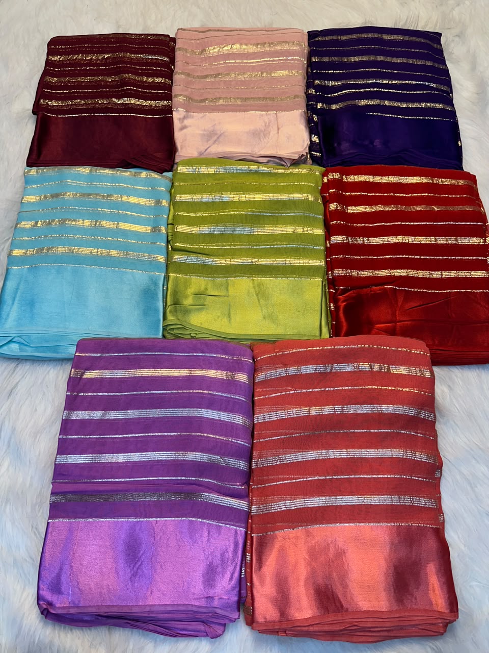 Georgette Stripped Saree