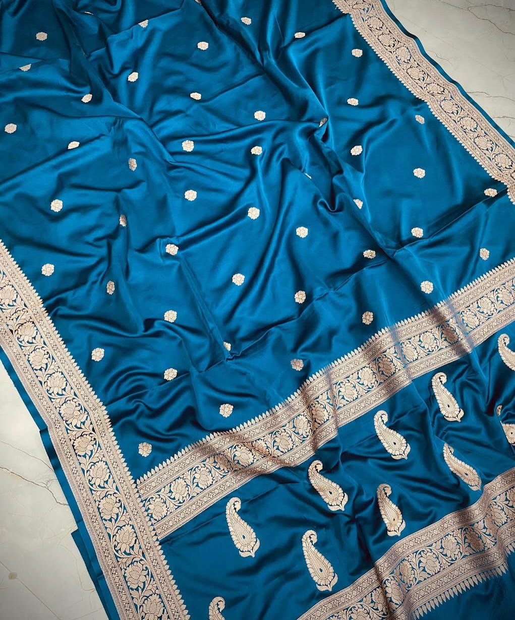 Banarasi Mashru Katan Silk Saree