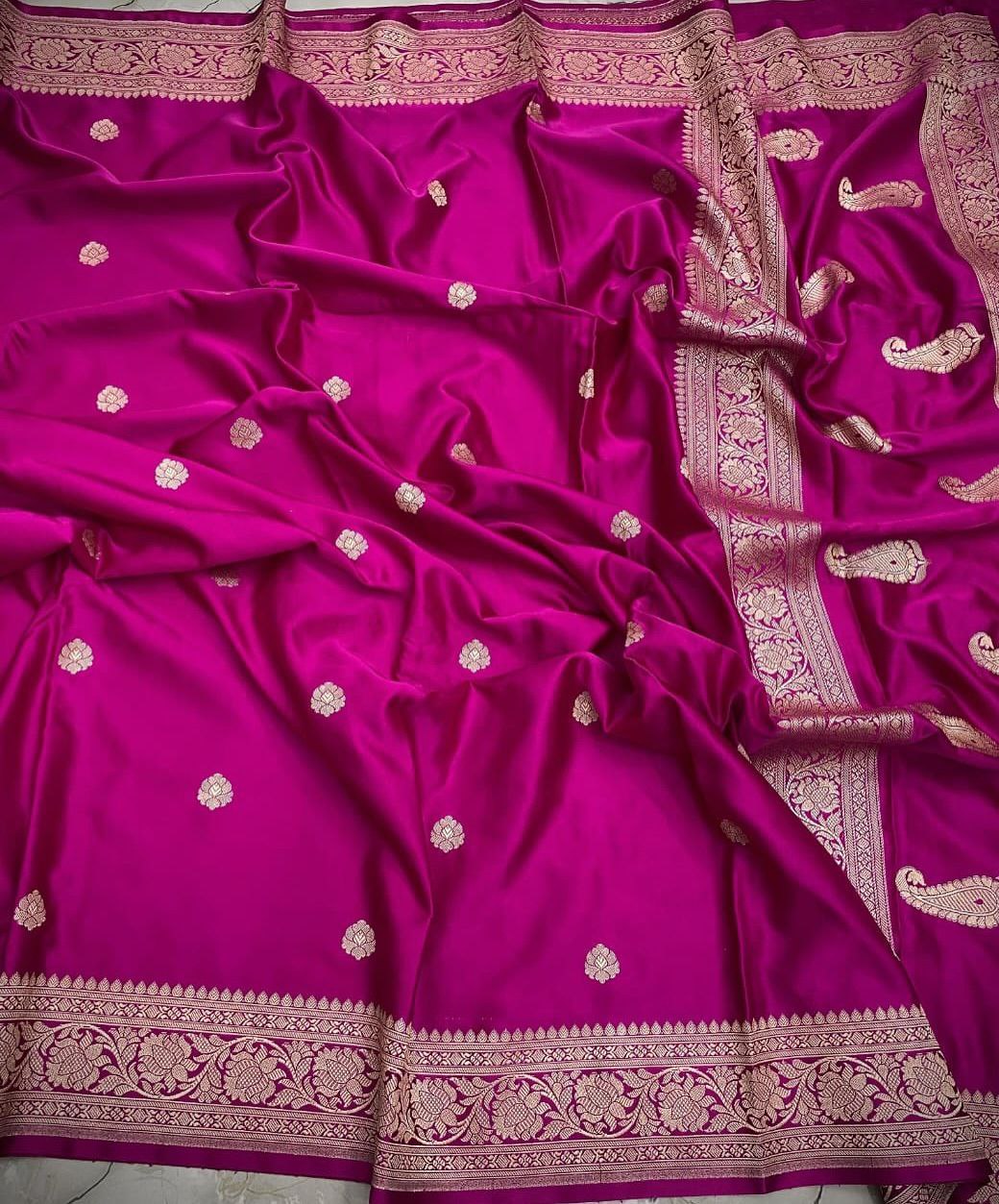 Banarasi Mashru Katan Silk Saree