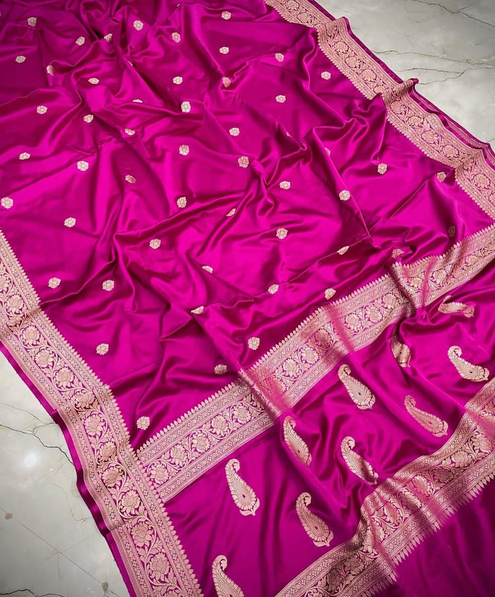 Banarasi Mashru Katan Silk Saree