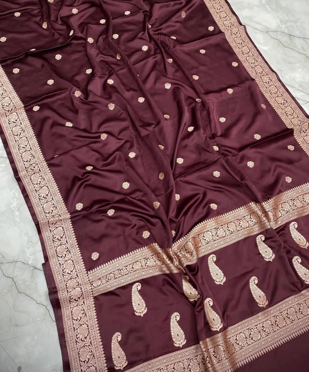 Banarasi Mashru Katan Silk Saree